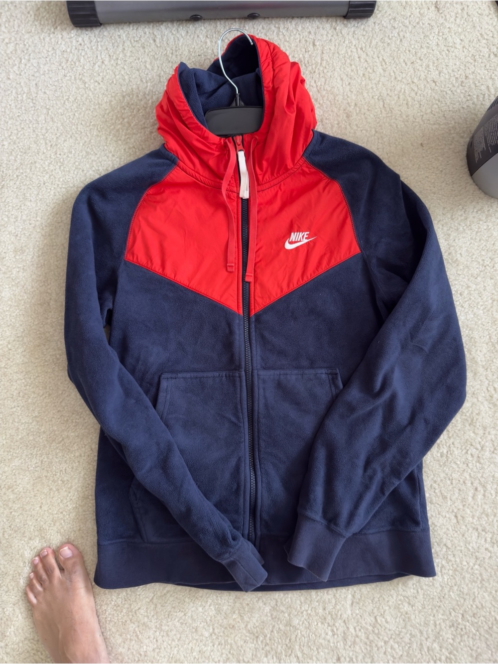 NIKE SHERPA NSW FLEECE RUNNER HOODIE MENS SIZE SMALL